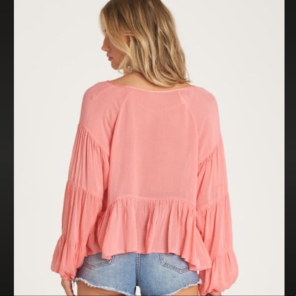 🌺3XHP! NWT Billabong By The Sea Boho Top - Picture 2 of 4